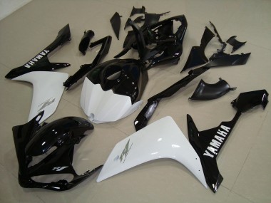 Carénage Moto Yamaha R1 07-08 - Noir Blanc Or