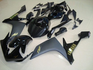 Carénage Moto Yamaha R1 07-08 - Noir Mat Or