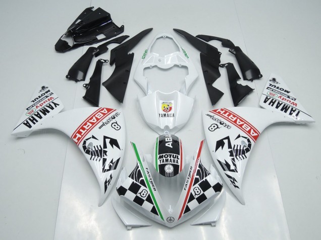 Carénage Moto Yamaha R1 09-11 - Blanc Noir Abrath Carénage Moto Yamaha R1 09-11 - Blanc Noir Abrath