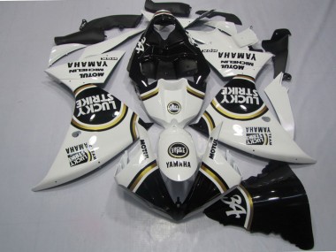 Carénage Moto Yamaha R1 09-11 - Noir Blanc Lucky Strike