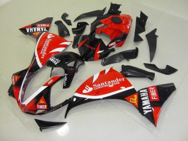 Carénage Moto Yamaha R1 09-11 - Rouge Noir Santander