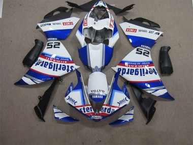 Carénage Moto Yamaha R1 12-14 - Blanc Bleu Volvo Sterilgarda 25