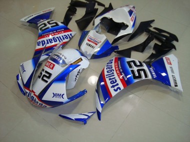 Carénage Moto Yamaha R1 12-14 - Blanc Noir Sterilgarda