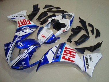 Carénage Moto Yamaha R1 12-14 - Bleu Blanc Fiat