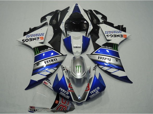 Carénage Moto Yamaha R1 12-14 - Bleu Blanc IVECO Carénage Moto Yamaha R1 12-14 - Bleu Blanc IVECO