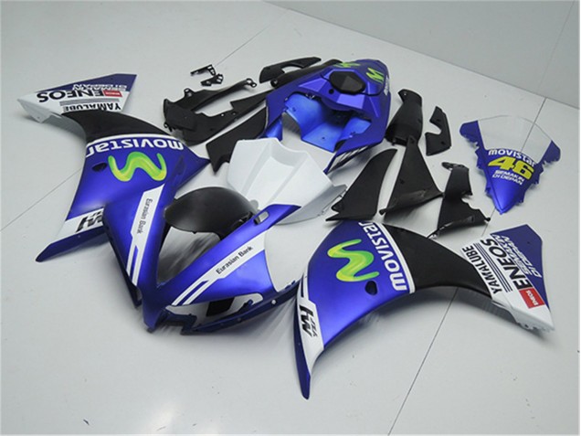 Carénage Moto Yamaha R1 12-14 - Bleu Blanc Noir Carénage Moto Yamaha R1 12-14 - Bleu Blanc Noir