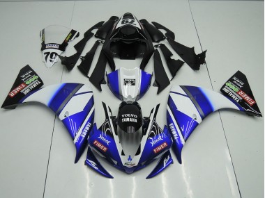 Carénage Moto Yamaha R1 12-14 - Bleu Noir Sterilgarda