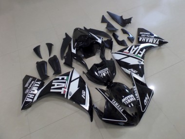 Carénage Moto Yamaha R1 12-14 - Noir Blanc Fiat