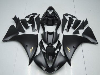 Carénage Moto Yamaha R1 12-14 - Noir Mat Décalque