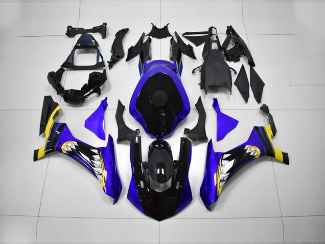 Carénage Moto Yamaha R1 15-19 - Bleu Noir Carénage Moto Yamaha R1 15-19 - Bleu Noir