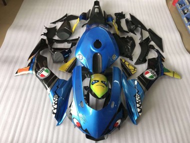 Carénage Moto Yamaha R1 15-19 - Bleu Requin