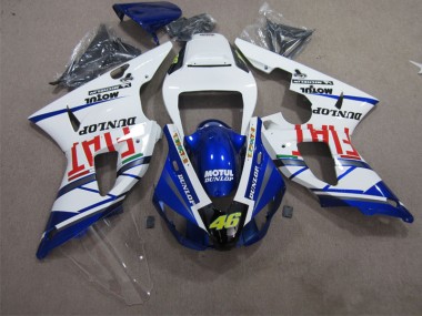 Carénage Moto Yamaha R1 98-99 - Bleu Blanc Motul Dunlop 46