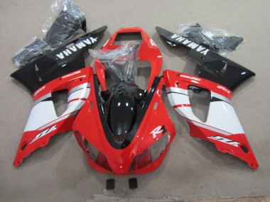 Carénage Moto Yamaha R1 98-99 - Noir Rouge Blanc Décalque