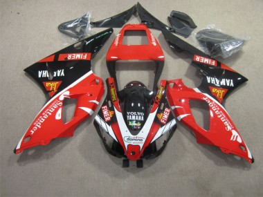 Carénage Moto Yamaha R1 98-99 - Rouge Noir Blanc Santander