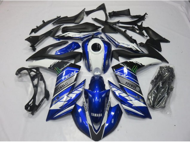 Carénage Moto Yamaha R3 15-22 - Monster Bleu