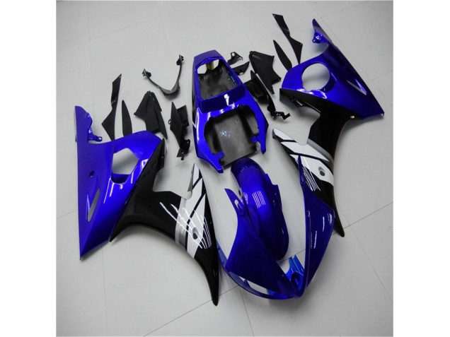 Carénage Moto Yamaha R6 03-05 - Bleu Blanc Noir Carénage Moto Yamaha R6 03-05 - Bleu Blanc Noir