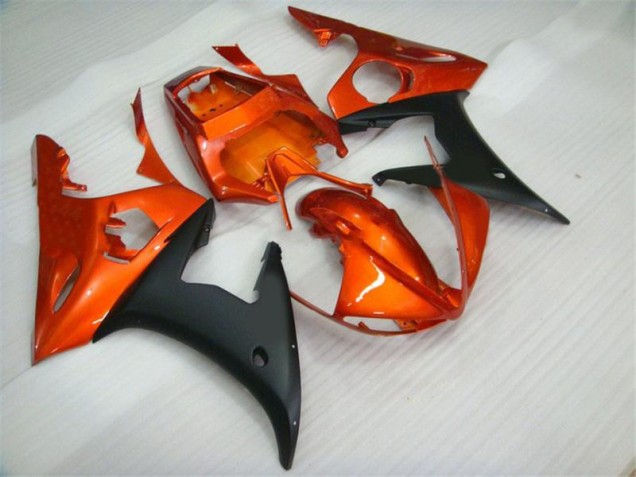 Carénage Moto Yamaha R6 03-05 - Orange Noir