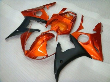 Carénage Moto Yamaha R6 03-05 - Orange Noir