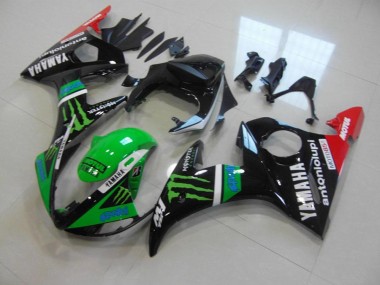 Carénage Moto Yamaha R6 03-05 - Vert Monster