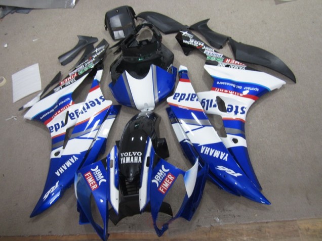 Carénage Moto Yamaha R6 06-07 - Blanc Bleu Sterilgarda Volvo Carénage Moto Yamaha R6 06-07 - Blanc Bleu Sterilgarda Volvo
