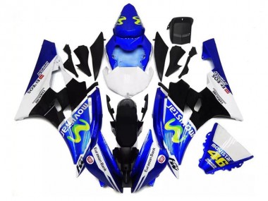 Carénage Moto Yamaha R6 06-07 - Bleu Noir Blanc