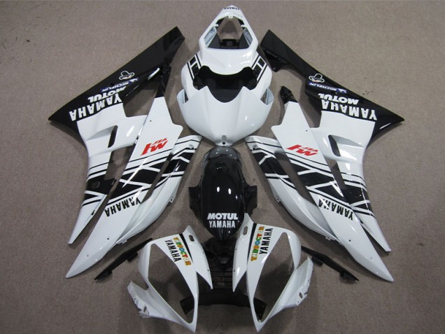 Carénage Moto Yamaha R6 06-07 - Noir Blanc Motul Carénage Moto Yamaha R6 06-07 - Noir Blanc Motul