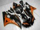 Carénage Moto Yamaha R6 06-07 - Orange Noir Carénage Moto Yamaha R6 06-07 - Orange Noir