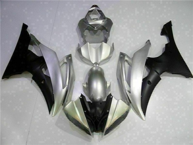Carénage Moto Yamaha R6 08-16 - Argent Noir