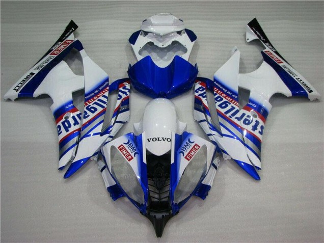 Carénage Moto Yamaha R6 08-16 - Blanc Bleu Sterilgarda Volvo Carénage Moto Yamaha R6 08-16 - Blanc Bleu Sterilgarda Volvo
