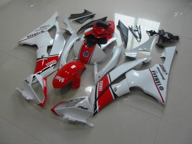 Carénage Moto Yamaha R6 08-16 - Blanc Rouge Style OEM Carénage Moto Yamaha R6 08-16 - Blanc Rouge Style OEM