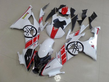 Carénage Moto Yamaha R6 08-16 - Blanc avec Big Yamaha Logo