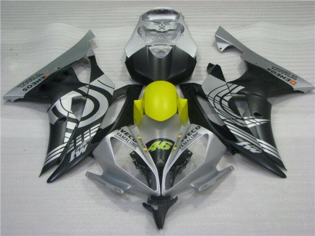 Carénage Moto Yamaha R6 08-16 - Jaune Noir Argent