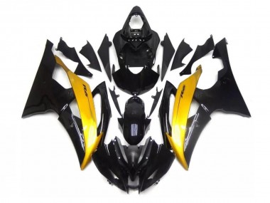 Carénage Moto Yamaha R6 08-16 - Noir Or