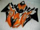 Carénage Moto Yamaha R6 08-16 - Orange Noir Carénage Moto Yamaha R6 08-16 - Orange Noir