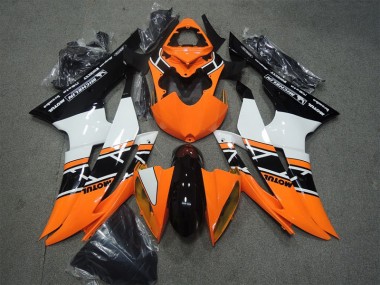 Carénage Moto Yamaha R6 08-16 - Orange Noir Motul