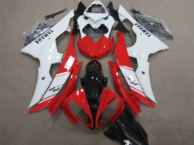 Carénage Moto Yamaha R6 08-16 - Rouge Blanc Noir Décalque Carénage Moto Yamaha R6 08-16 - Rouge Blanc Noir Décalque