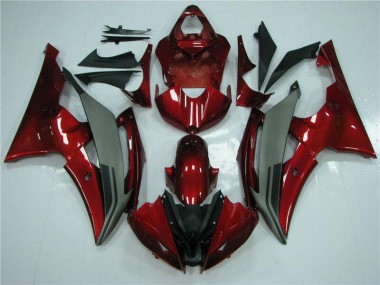 Carénage Moto Yamaha R6 08-16 - Rouge Gris