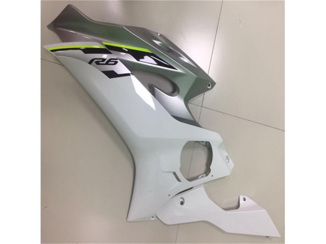 Carénage Moto Yamaha R6 17-23 - Blanc Argent Carénage Moto Yamaha R6 17-23 - Blanc Argent