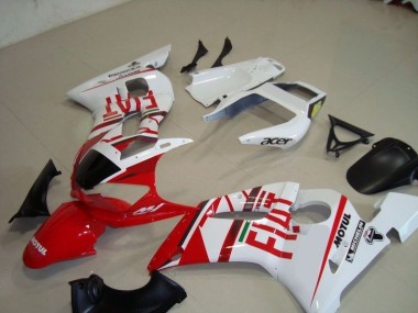Carénage Moto Yamaha R6 98-02 - Blanc Rouge Fiat Motul Acer