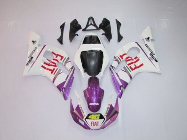 Carénage Moto Yamaha R6 98-02 - Blanc Violet Fiat 46