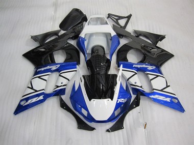 Carénage Moto Yamaha R6 98-02 - Bleu Blanc Noir