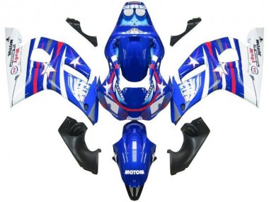 Carénage Moto Yamaha R6 98-02 - Bleu Blanc Star Fiat