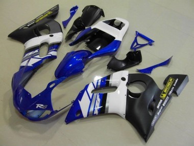 Carénage Moto Yamaha R6 98-02 - Bleu Blanc et Noir