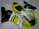 Carénage Moto Yamaha R6 98-02 - Jaune Blanc Carénage Moto Yamaha R6 98-02 - Jaune Blanc