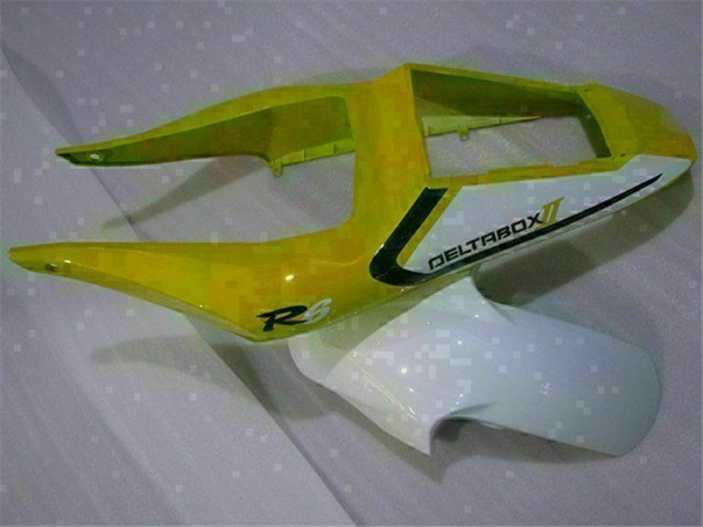 Carénage Moto Yamaha R6 98-02 - Jaune Blanc Carénage Moto Yamaha R6 98-02 - Jaune Blanc