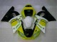 Carénage Moto Yamaha R6 98-02 - Jaune Blanc Carénage Moto Yamaha R6 98-02 - Jaune Blanc