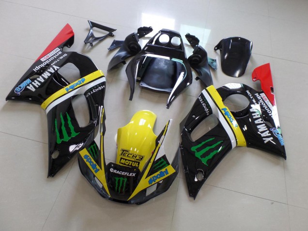 Carénage Moto Yamaha R6 98-02 - Noir Jaune Monster Carénage Moto Yamaha R6 98-02 - Noir Jaune Monster