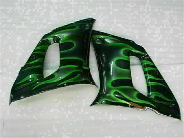 Carénage Moto Yamaha R6 98-02 - Vert Noir Carénage Moto Yamaha R6 98-02 - Vert Noir