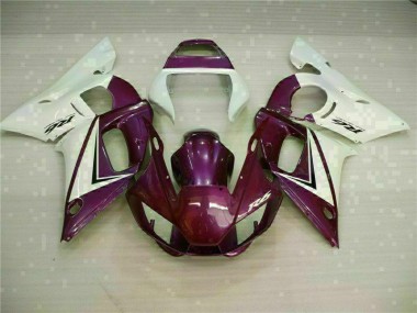Carénage Moto Yamaha R6 98-02 - Violet Blanc