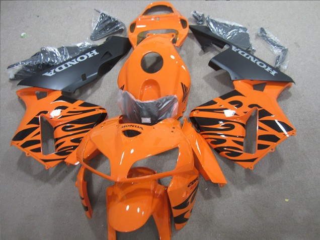 Carénage Moto de Rechange Honda CBR 600 RR 05-06 - Orange Noir